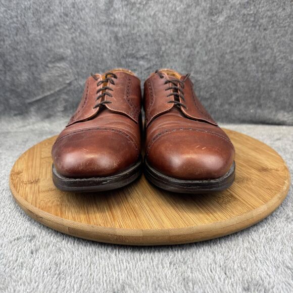 Allen Edmonds Hugh Shoes Mens Size 11 Cap Toe Oxford Dress Vibram Sole